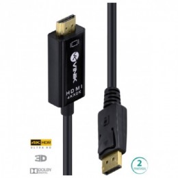 Cabo Conversor Display Port para HDMI Vinik H20DP13-2 2 metros