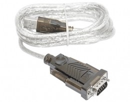 Cabo Conversor Usb para Porta Serial RS232 Hitto U/RS232B com Adaptador DB9 DB25