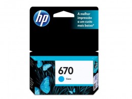 Cartucho HP 670 Ciano 3,5ml CZ114AB