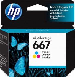 Cartucho HP 667 Color 3ym78ab 2ml