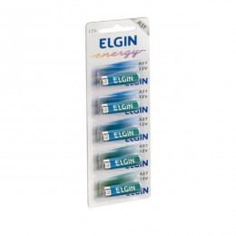 Pilha A27 Elgin para Controle Remoto (emb com 5 Unidade)