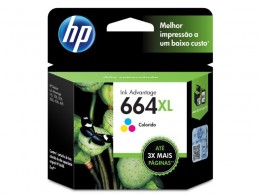 Cartucho HP 664XL F6V30AB Tricolor 8,0 Ml