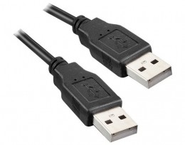 Cabo USB Am X Am 2,0 Metros OEM Preto Macho x Macho
