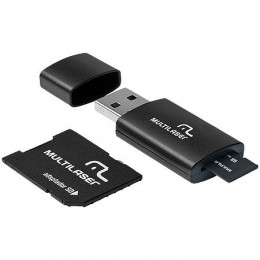 Memoria Micro SD 8gb Multilaser Mc058 com Leitor Usb