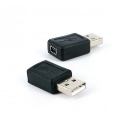 Adaptador USB a Macho X Mini USB Femea 5 Pinos