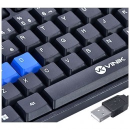 Teclado USB Gamer Vinik Blue Keys Kg100