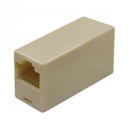 Conector Emenda para Cabo de Rede duas Entradas RJ45 Femea