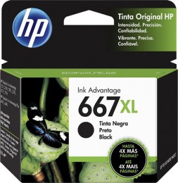 Cartucho HP 667xl Preto 3ym81ab 8,5ml