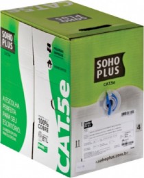 Cabo Rede Furukawa Soho Plus Cat 5e Azul Caixa com 305m