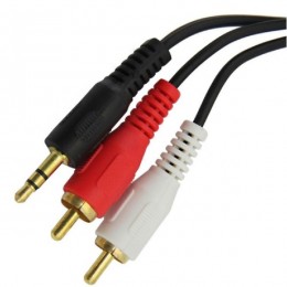 Cabo de Audio RCA para P2 1,8 metros Gold
