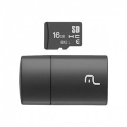 Cartao de Memoria MicroSD 16gb Multilaser Mc162 Classe 10