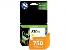 Cartucho HP 670xl Amarelo Cz120ab 9ml