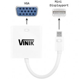Cabo Conversor Mini Display Port para VGA Vinik