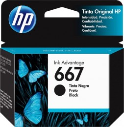 Cartucho HP 667 Preto 3ym79ab 2ml