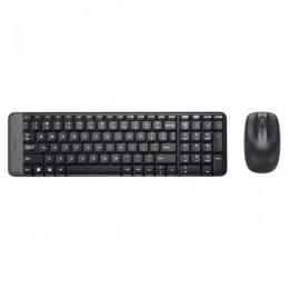 Kit Teclado e Mouse sem Fio Logitech MK220 Preto