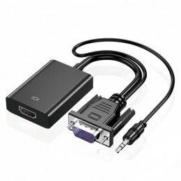 Cabo Conversor de Interface VGA para HDMI OEM com Audio Alimentacao USB