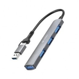Hub Usb-C C3tech Hu-c500 4 Portas USB 3.0 Cinza