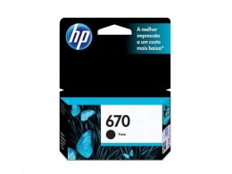 Cartucho HP 670 Preto Cz113ab 7,5ml