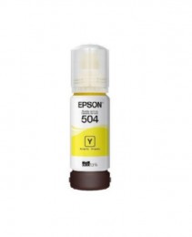 Garrafa de Tinta Epson T504420al 504 Amarela 70ml Original