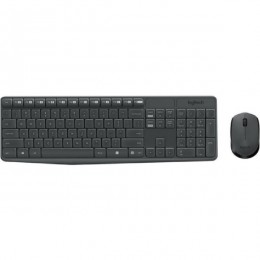 Kit Mouse e Teclado sem Fio Logitech Mk235 Preto